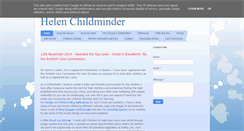 Desktop Screenshot of helenchildminder.co.uk